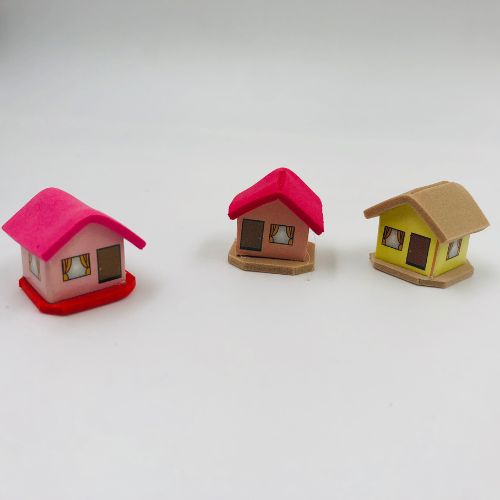 Casa pequena x3 unidades para maqueta
