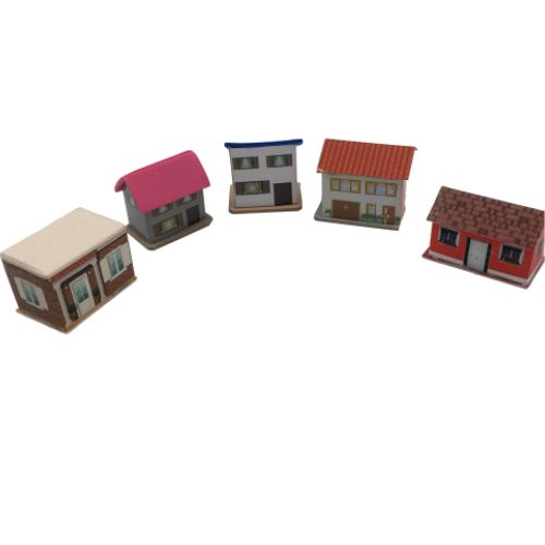 Casas mediana x5 para maquetas