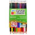 Colores diver class x12 doble punta