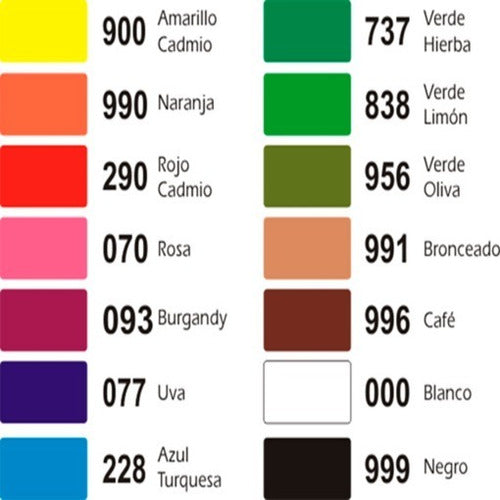 Colores ecolin roseta