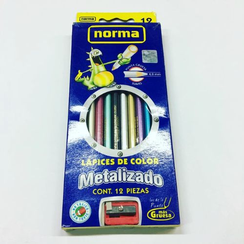 Colores norma metalizados X 12