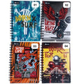 Cuaderno argollado 100 hojas cuadros imagenes masculino 1 4