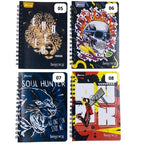 Cuaderno argollado 100 hojas cuadros imagenes masculino 5 8