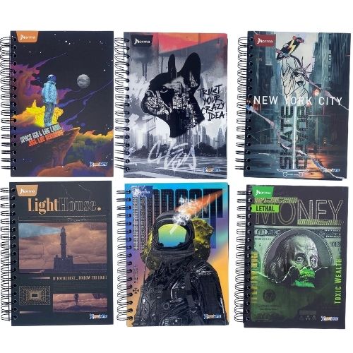 Cuaderno argollado 5 materias pequeno mixto masculino 1