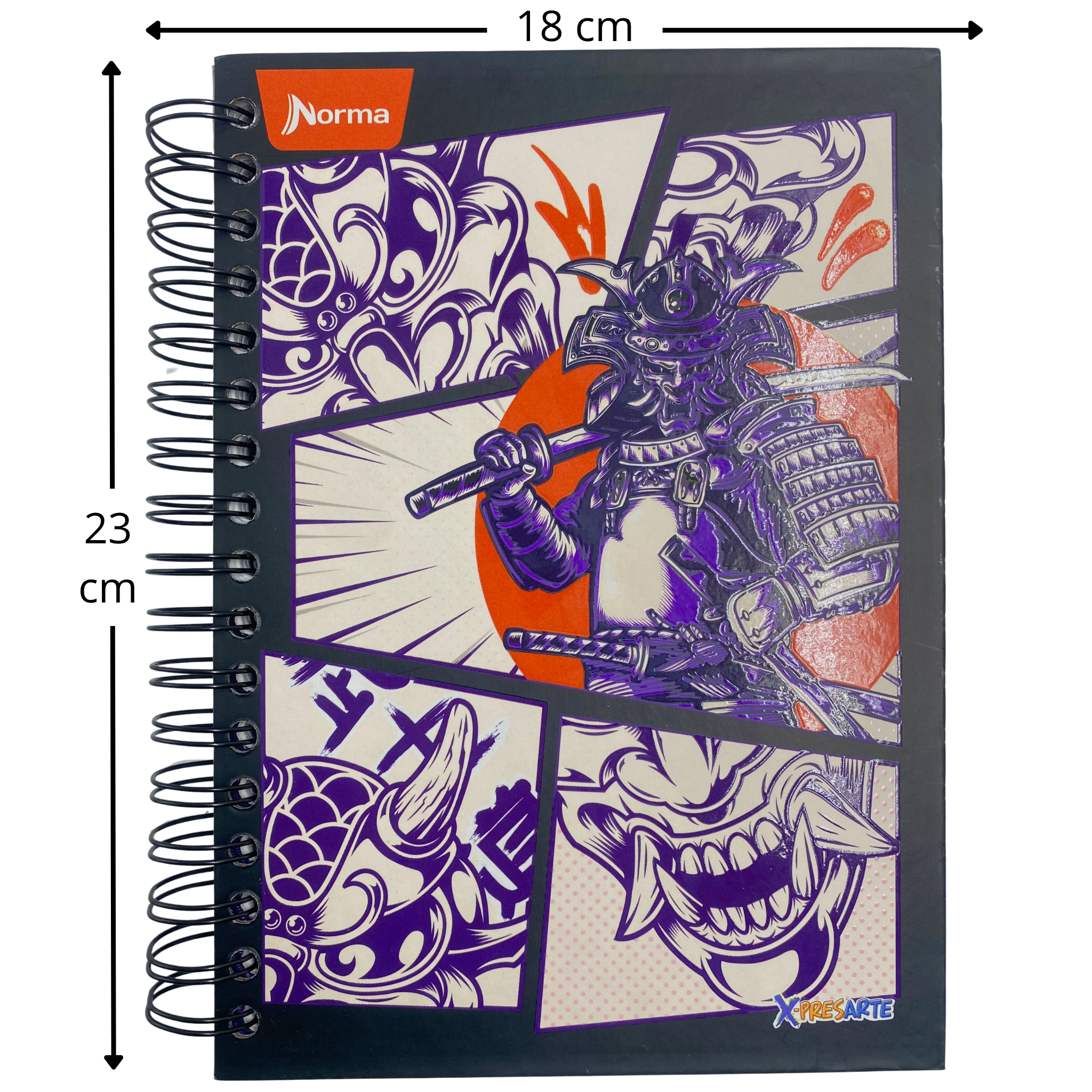 Cuaderno Argollado Pasta Dura Mixto Pequeño Masculino 5 Materias