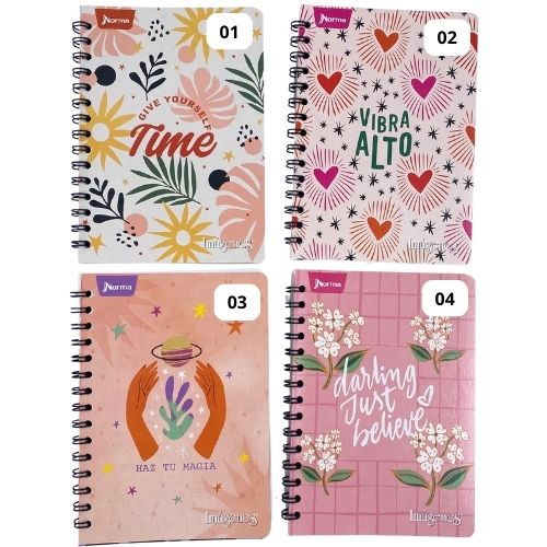 cuadernos argollados pequeños economico - Femenino Cuadriculado