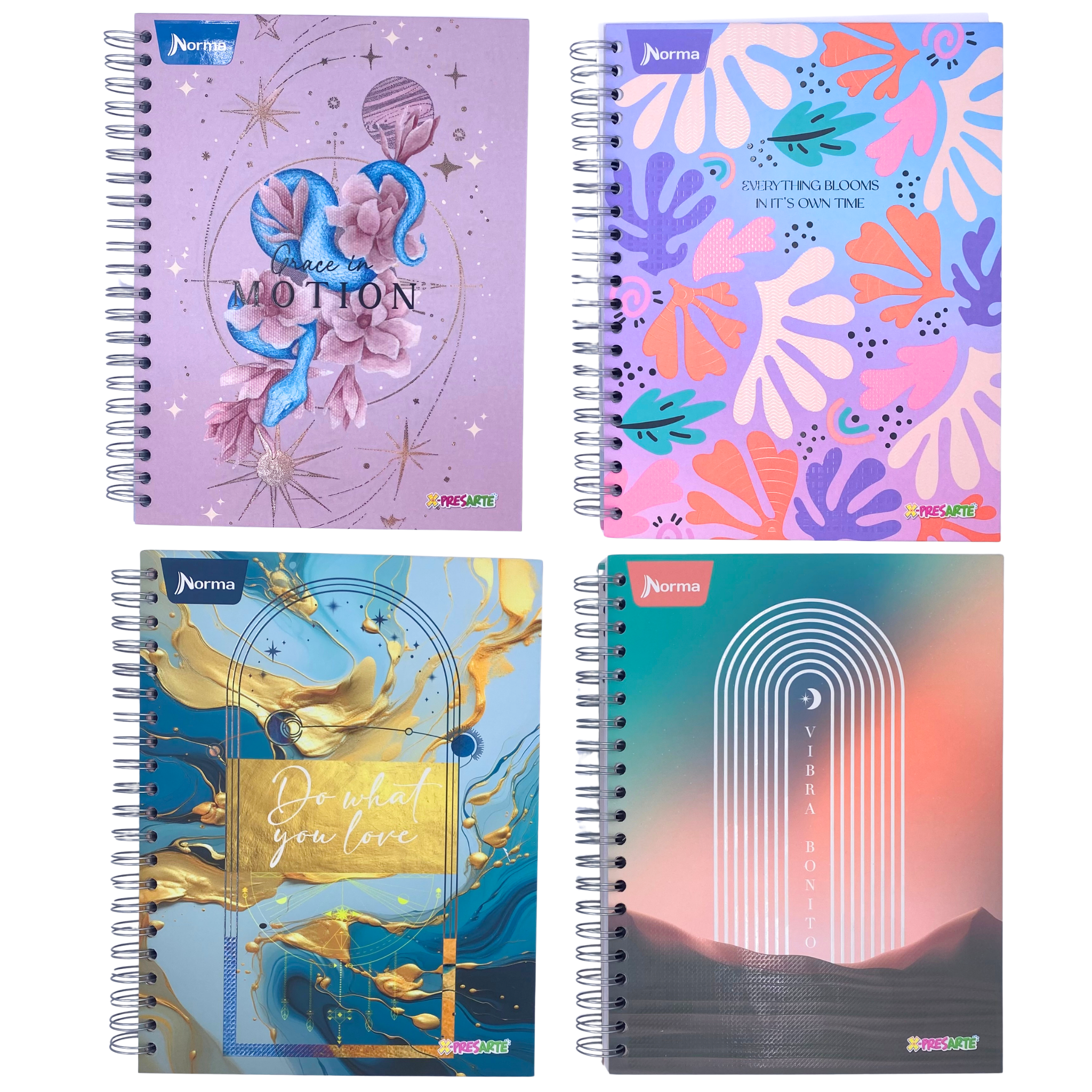 Cuaderno Pasta Dura Cuadriculado Grande 5 Materias Femenino