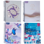 Hardcover Quad-Ruled Large 5-Subject Notebook for Women