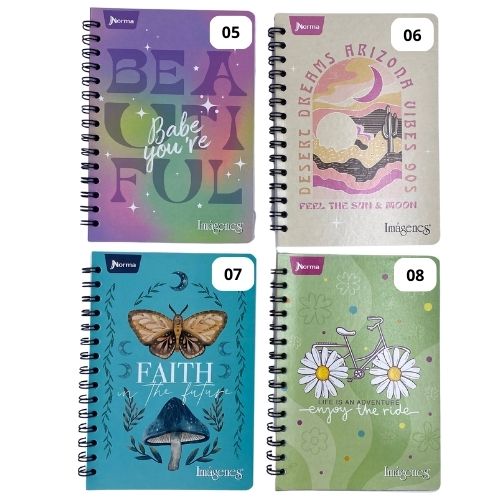 Cuaderno argollado linea corriente 100 hojas imagenes femenino 5 8