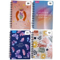 Cuaderno argollado linea corriente 100 hojas imagenes femenino 9 12