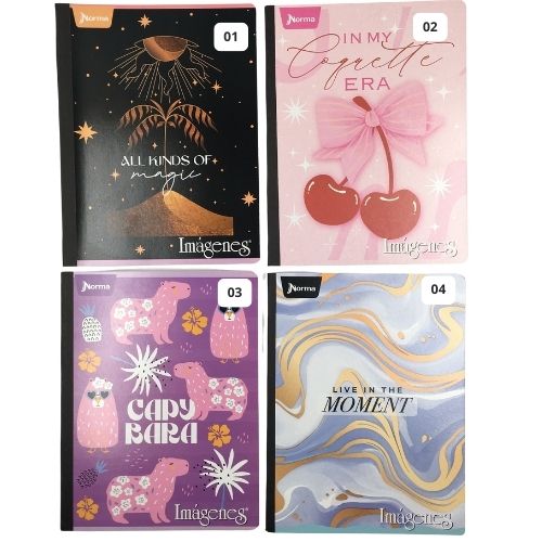 Cuaderno cosido imagenes 50 hojas linea corriente norma femenino 1 4 2025