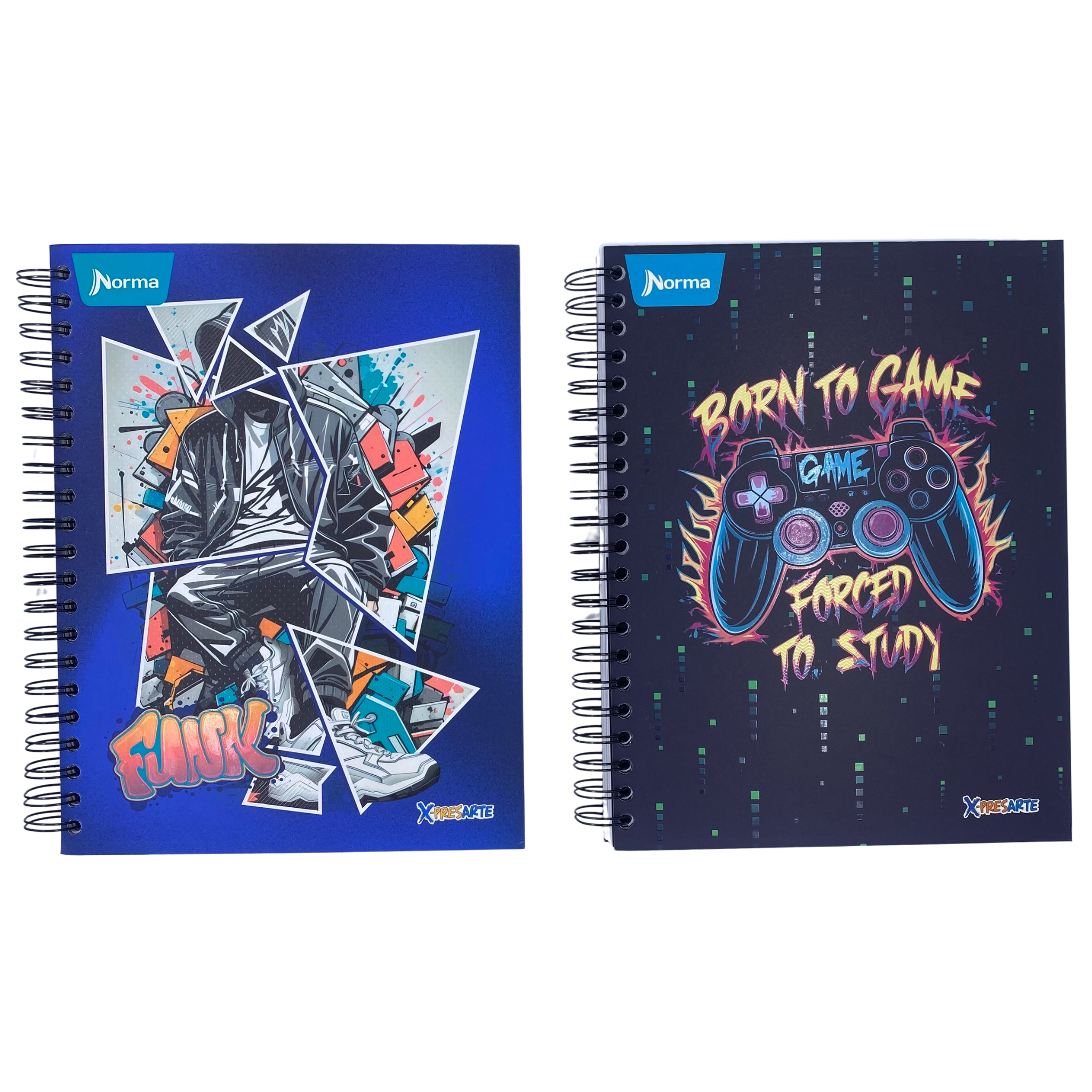 Cuaderno Pasta Dura Cuadriculado Grande 5 Materias Masculino