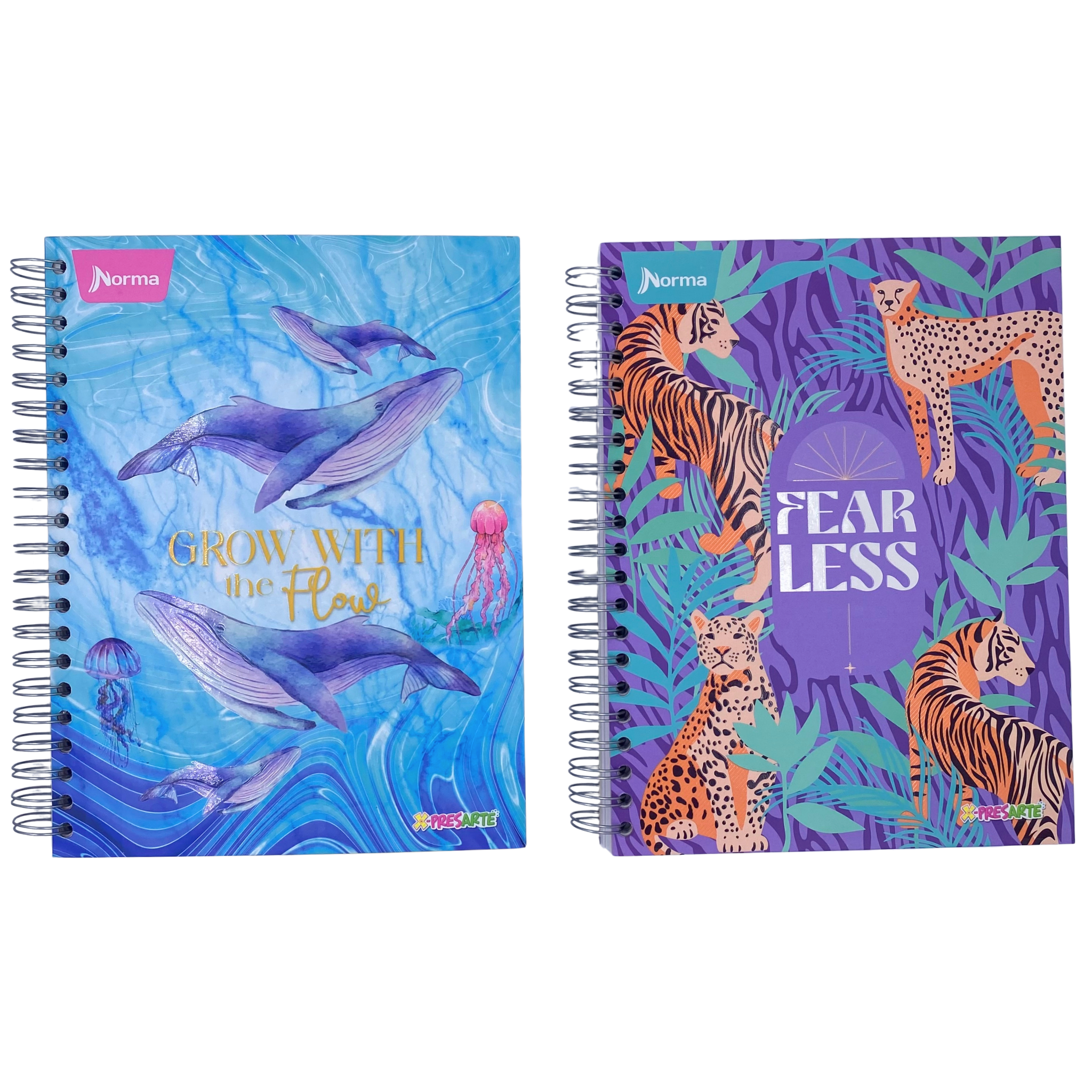 Cuaderno Argollado Mixto Grande Femenino 5 Materias