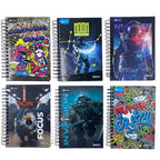 Cuaderno multimateria 5 materias masculino pequeno cuadros