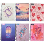 Cuaderno multimateria grande 7 materias cuadriculado femenino xpresarte norma