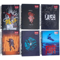 Cuaderno multimateria pequeno 7 materias cuadros masculino
