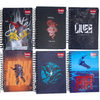 Cuaderno multimateria pequeno 7 materias cuadros masculino