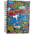 Spiral Hardcover Small Quadruled Notebook 7-Subject Male