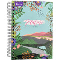 Small Hardcover Spiral Notebook, Grid Ruled, 7 Subjects, Feminine