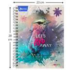 Large Women's Mixed Spiral Notebook 7 Subjects