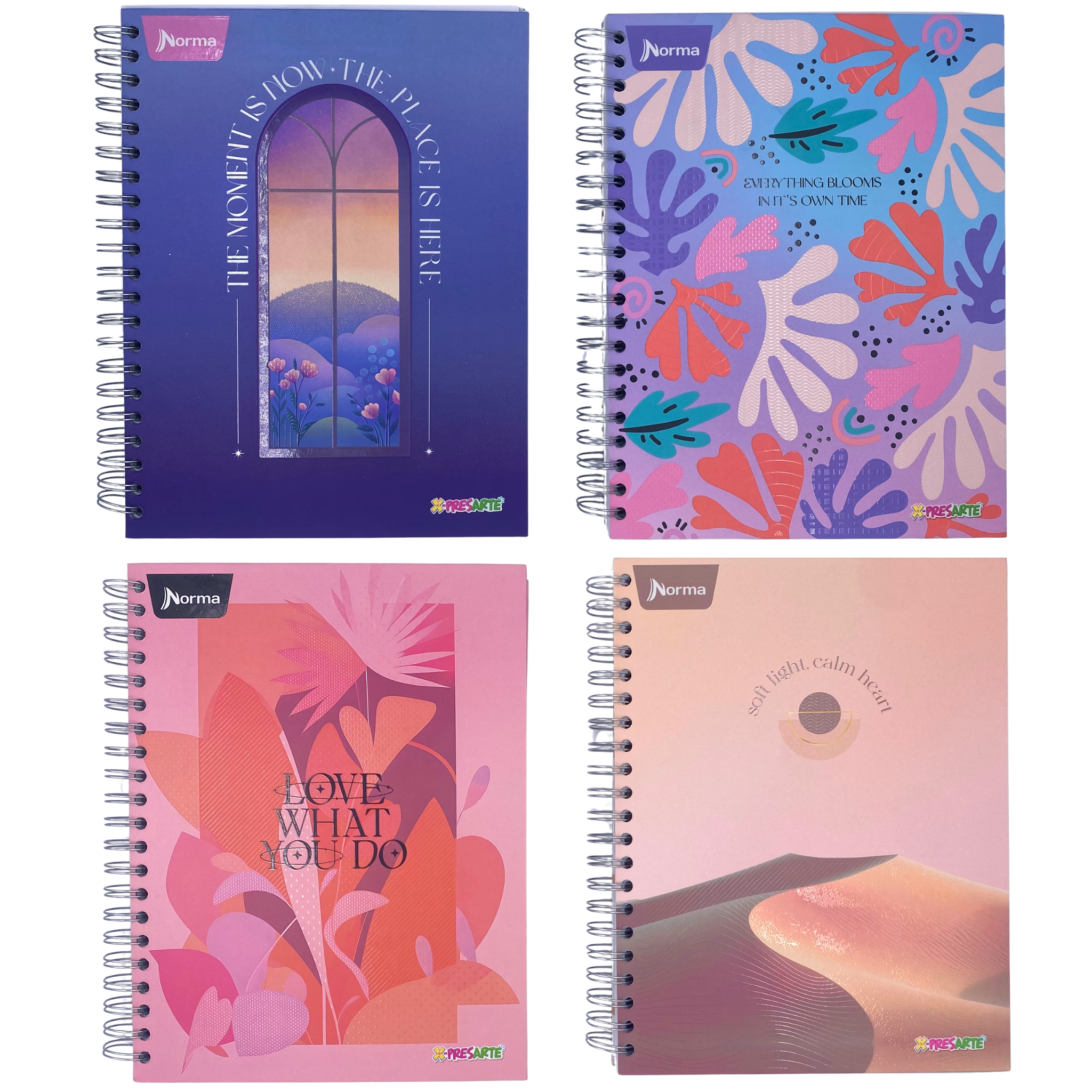 Cuaderno Argollado Pasta Dura Cuadriculado Pequeño 7 Materias Femenino