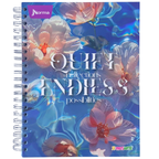 Small Hardcover Spiral Notebook, Grid Ruled, 7 Subjects, Feminine