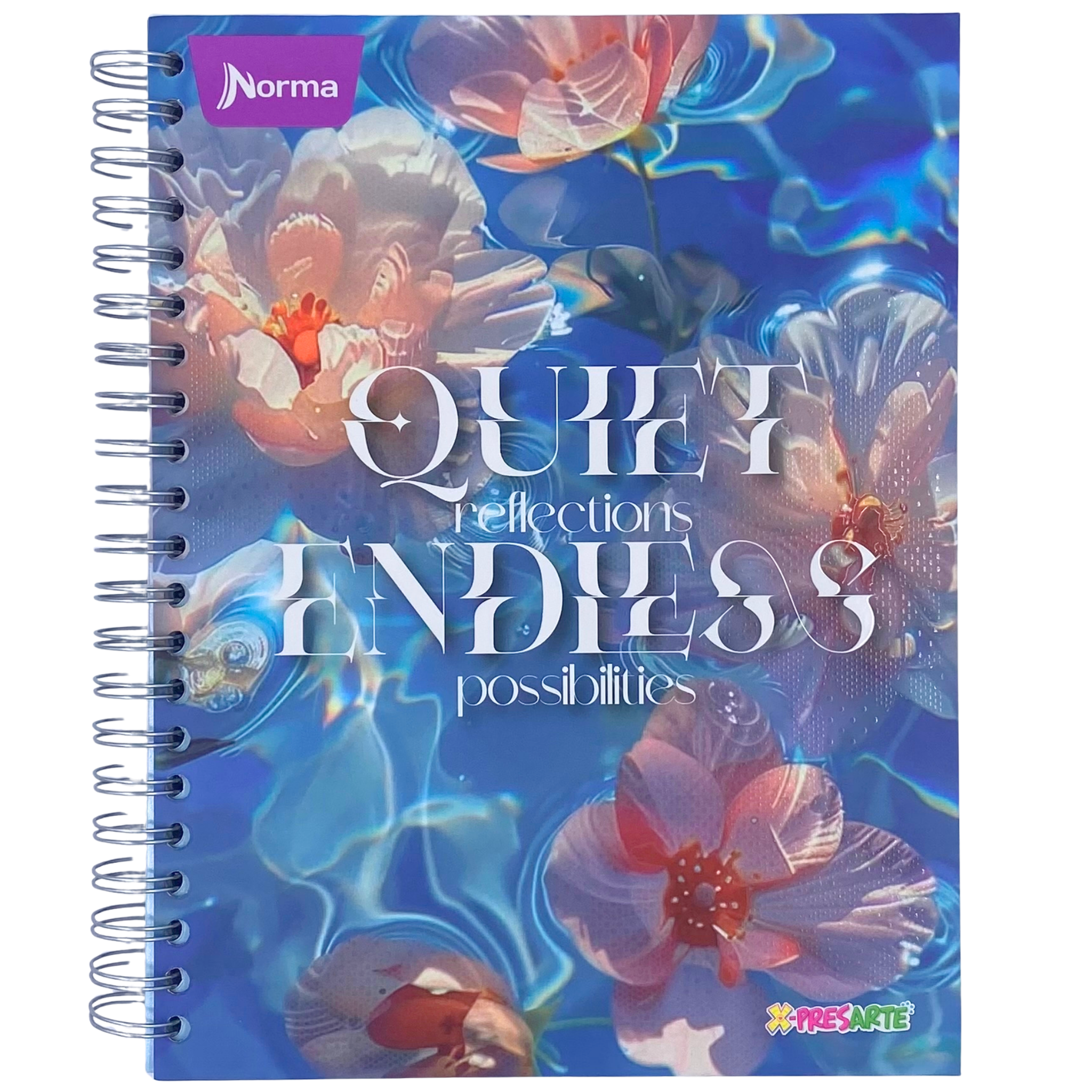 Cuaderno Argollado Pasta Dura Cuadriculado Pequeño 7 Materias Femenino