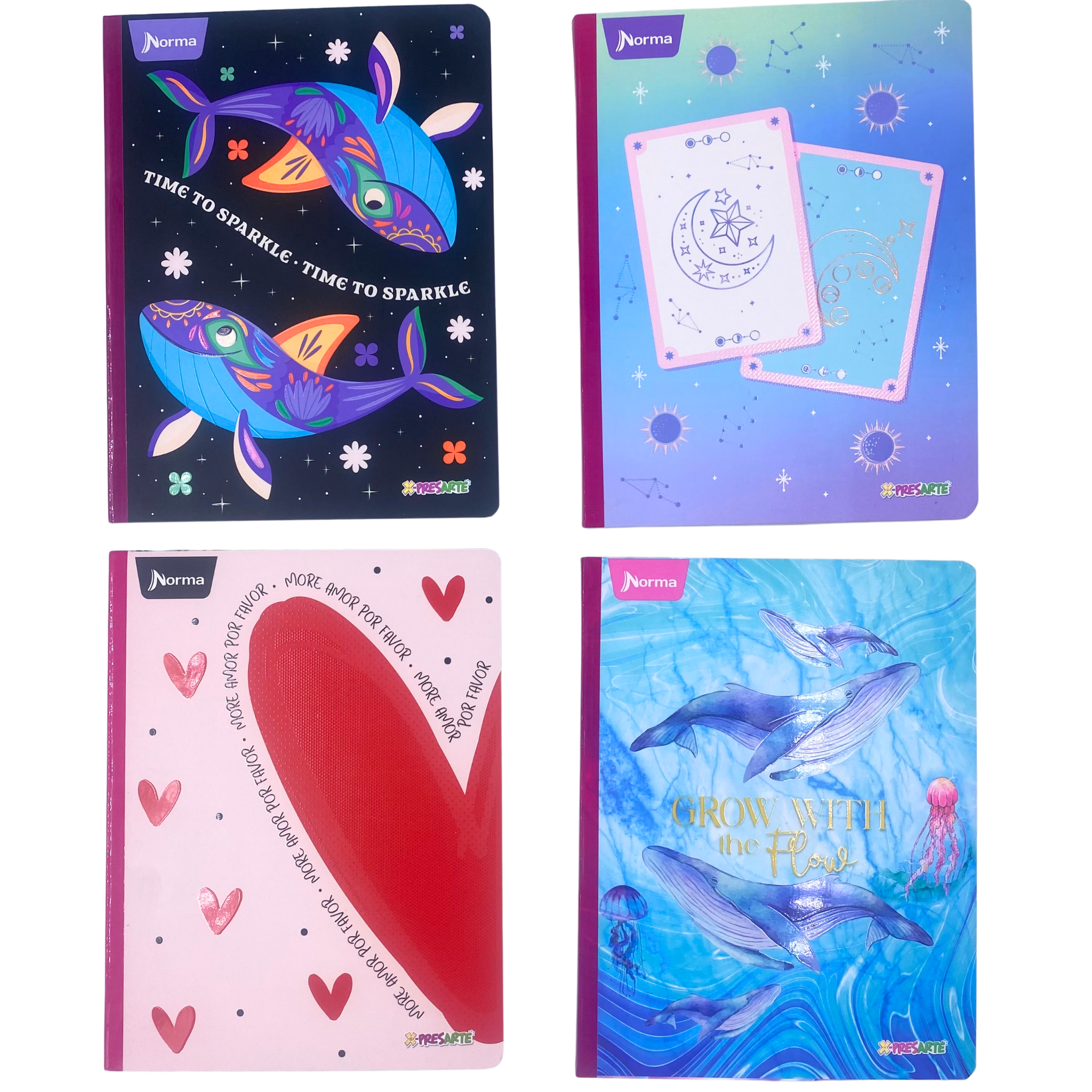 cuaderno cosido cuadriculado de 100 hojas Norma Gama media - Femenino