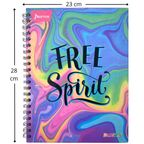 cuaderno grande, Argollado pasta dura - Femenino Cuadros