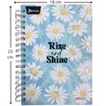 Hardcover Ringbound Notebook, Mixed, Small, Feminine, 7 Subject