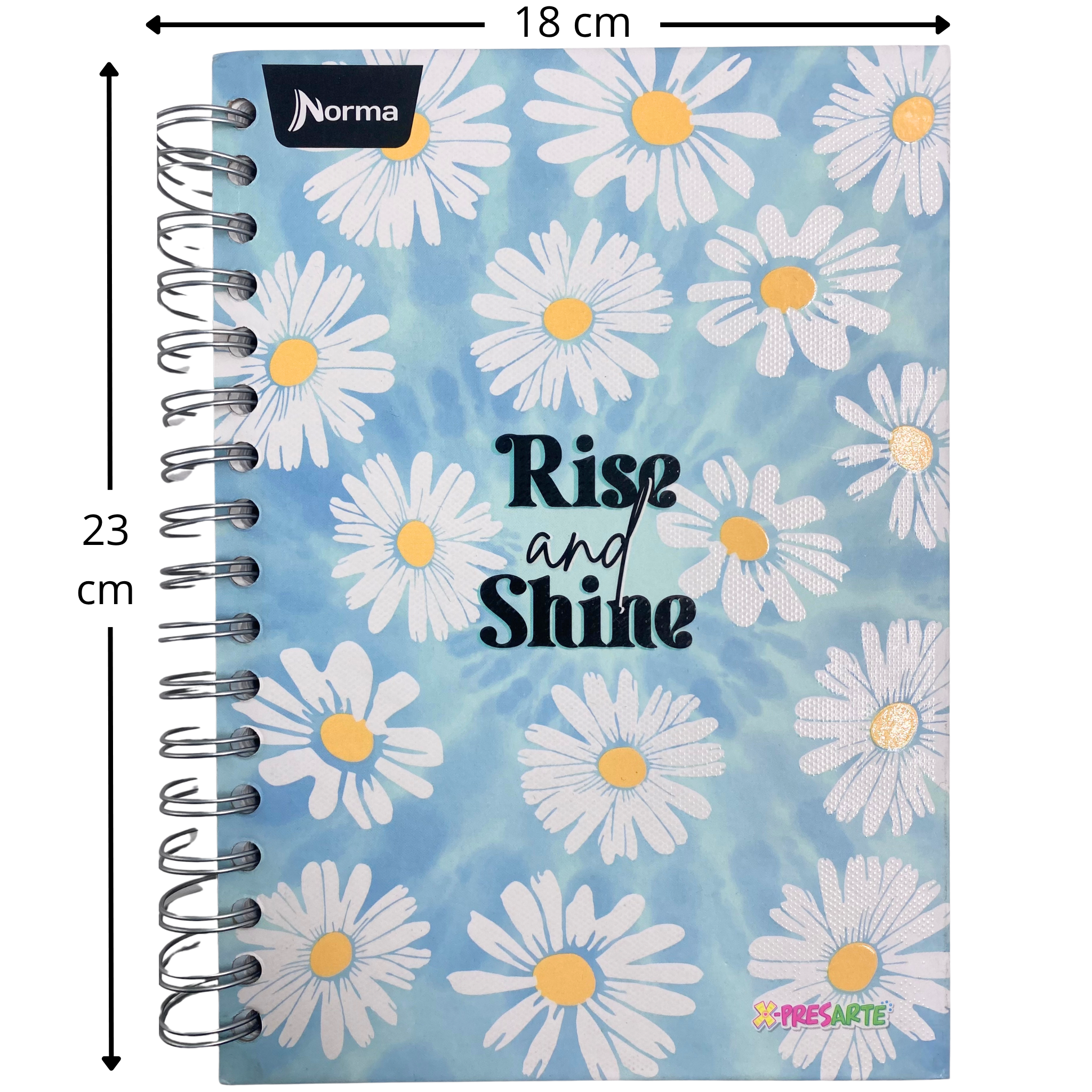 Cuaderno Argollado Pasta Dura Mixto Pequeño Femenino 7 Materias