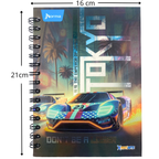 cuadernos argollados pasta dura pequeños - Masculino Linea corriente