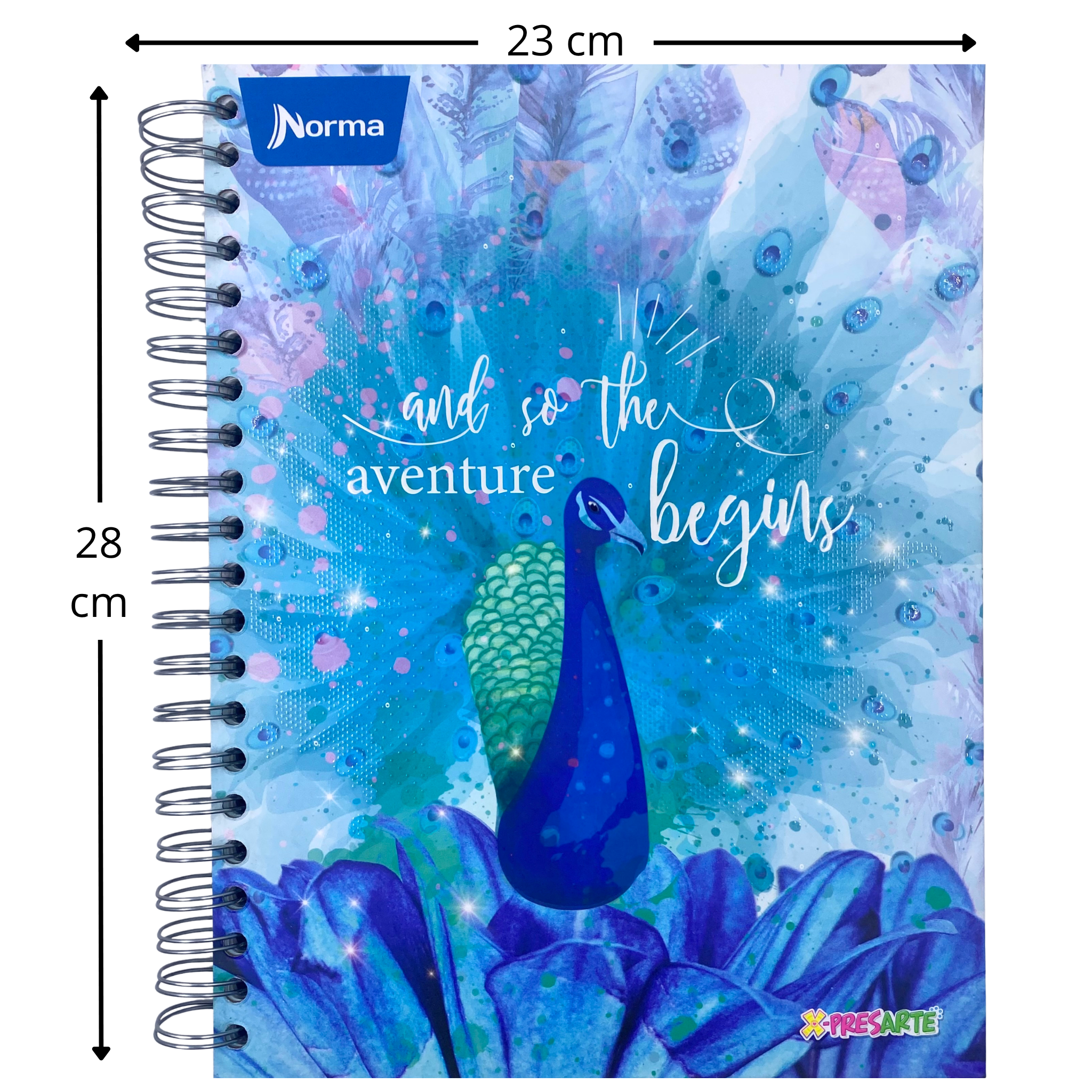 Cuaderno Pasta Dura Cuadriculado Grande 5 Materias Femenino