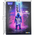 Cuaderno Pasta Dura Cuadriculado Grande 7 Materias Masculino