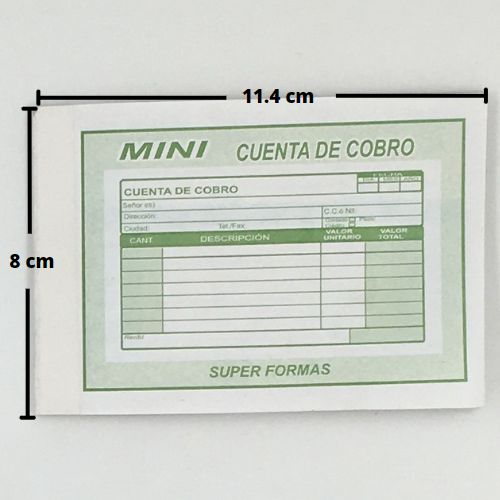 Cuenta de cobro horizontal