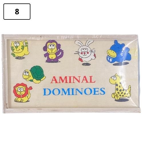 Domino didactico infantil de madera animal 2 8