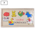 Domino didactico infantil de madera granja 7