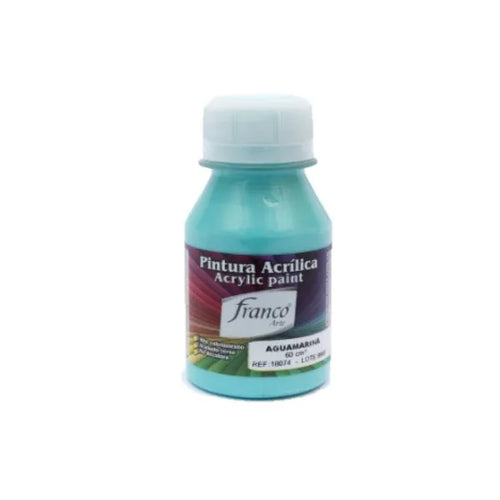 Pintura Acrílica Franco Arte 60ml Al Frio - Aguamarina
