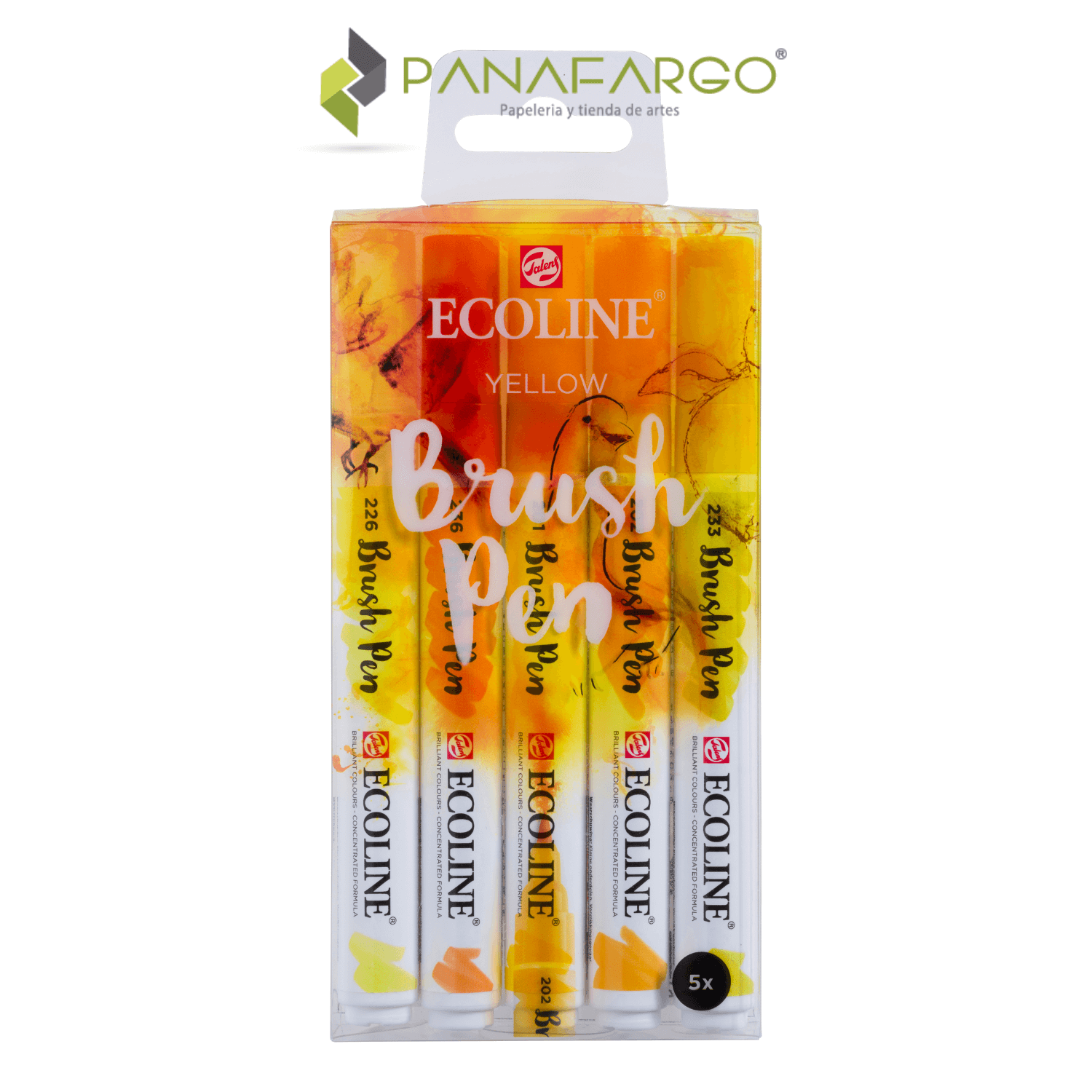 Ecoline brushpen estuche amarillo