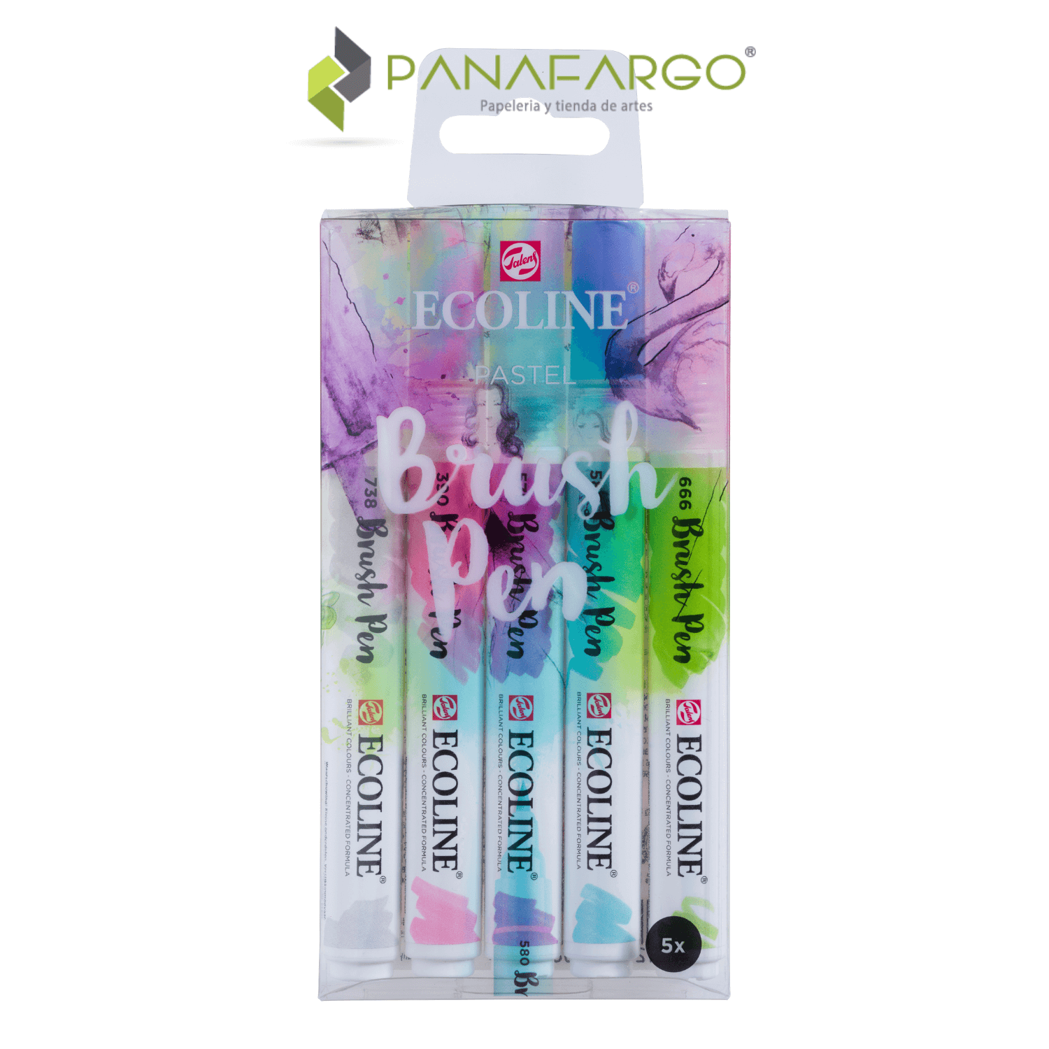 Ecoline brushpen estuche pastel