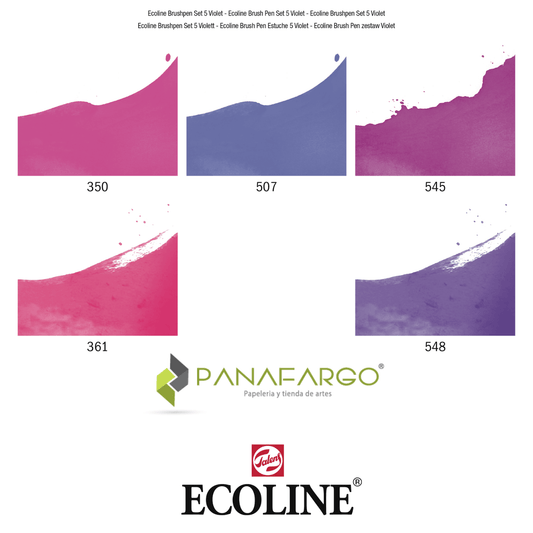Ecoline brushpen gama de colores violeta