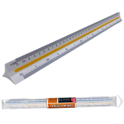 Escalimetro plastico maped resistente con estuche