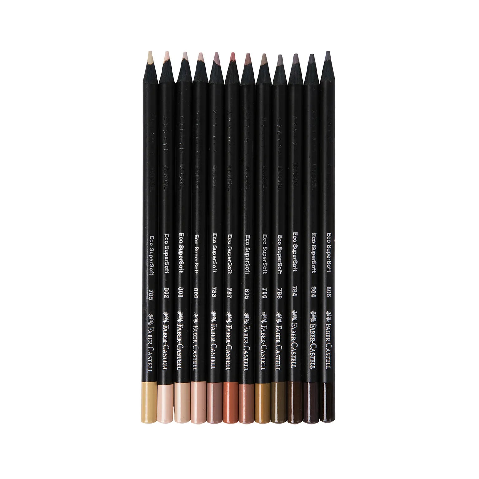 faber castell súper soft, lápices tonos piel x12