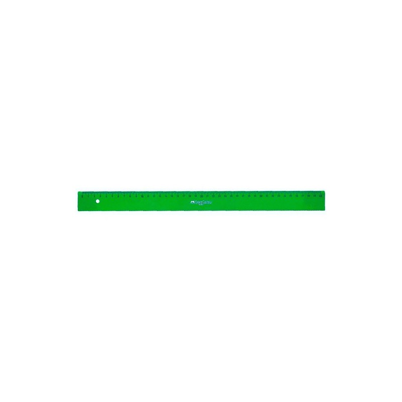 Faber-Castell 814: 1 regla de 40 cm, verde transparente
