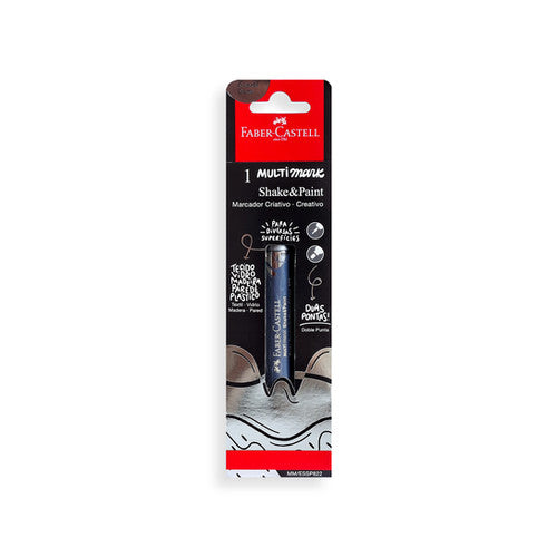 Faber-Castell 452286: 1 marcador en blíster, plata cromo