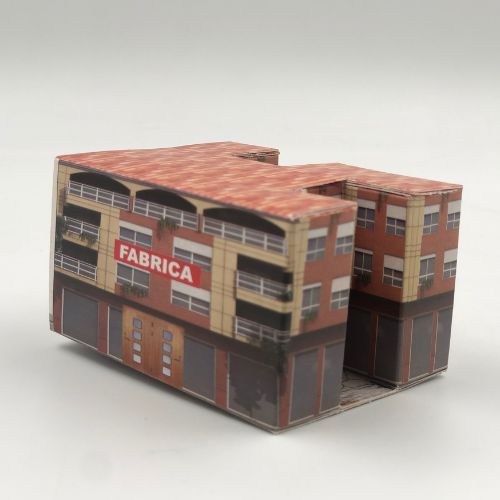 Fabrica para maqueta varios lados y entradas