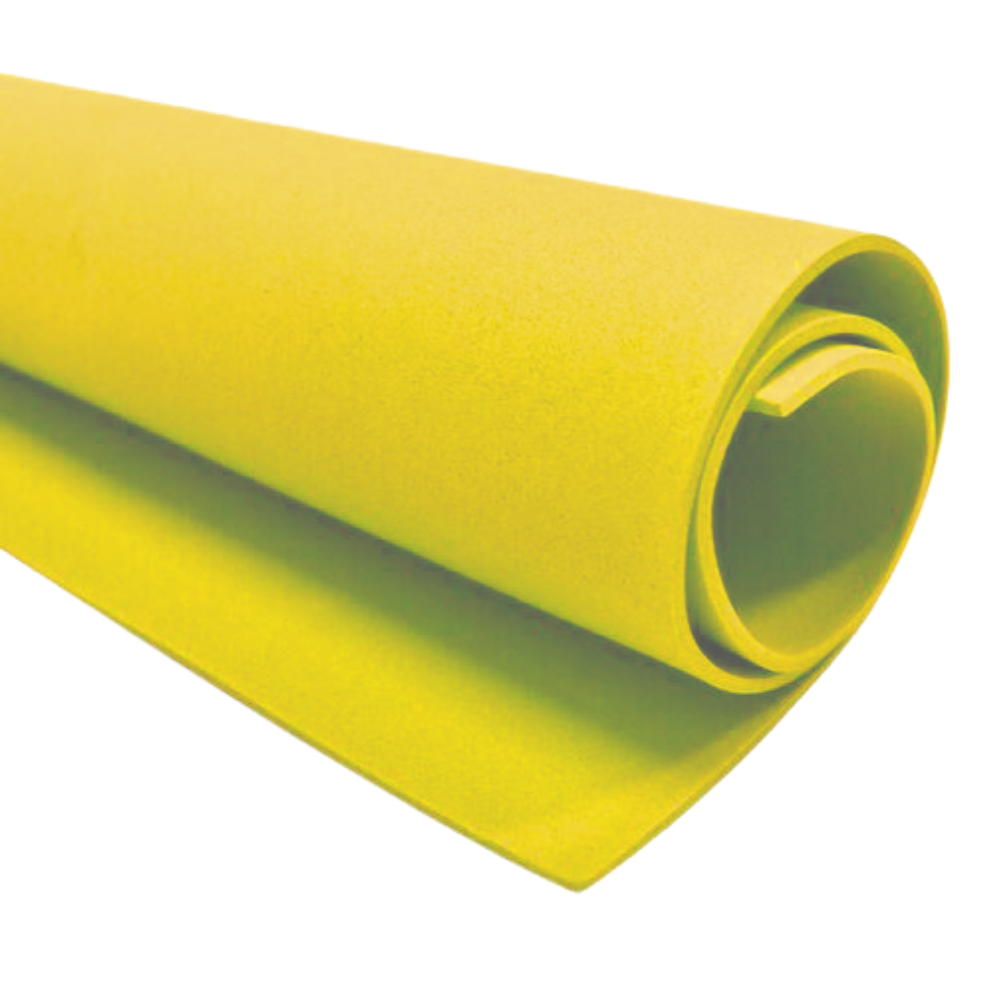 Foam or EVA Foam - 4 Light Yellow Sheets