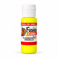 Imagen referencial: pintura acrílica fluorescente Fusion Color amarillo 60 cc, vista principal