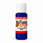 Imagen referencial: Pintura acrílica fluorescente Fusion Color azul 60 cc, vista principal