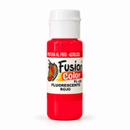 Imagen referencial: Pintura acrílica fluorescente Fusion Color rojo 60 cc, vista principal